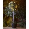 Solar Powered Topiary Tree - White LED 70cm -EcoPatio Shop 379348 70cm solar powered topiary tree 30 cool white leds 4