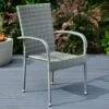 Sorrento Rattan Effect Stacking Chair 2 Sorrento Rattan Effect Stacking Chair -EcoPatio Shop 379350 sorrento rattan effect stacking chair
