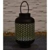 Marrakesh XL Metal Solar Powered Lantern - Metallic Gold -EcoPatio Shop 379378 marrakesh matt finish lantern