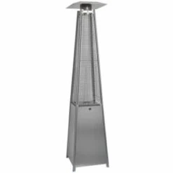 Gas Pyramid Patio Heater -EcoPatio Shop 379416 379418 stainless steel gas pryamid patio heater
