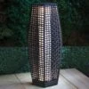 Bali Solar Powered Floor Lamp - Black 69cm -EcoPatio Shop 379429 bali solar powered 69cm black floor lamp warm white led