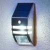 2-in-1 Solar Powered PIR Sensor Wall Light 1 2-in-1 Solar Powered PIR Sensor Wall Light -EcoPatio Shop 379457 2in1 solar powered pir sensor wall light cool white led