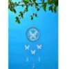 B&M 3D Metal Wind Spinner With Hanging Crystals - Butterfly -EcoPatio Shop 379502 3d metal wind spinner butterflay