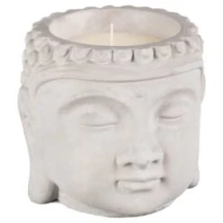 B&M Tranquil Garden Buddha Head Candle