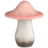 B&M Ceramic Mushroom Ornament - Pink -EcoPatio Shop 379532 ceramic mushroom ornament pink