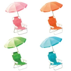 B&M Kids Parasol Chair - Orange -EcoPatio Shop 379678 kids parasol chair group