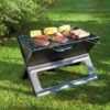 B&M Folding Flat BBQ -EcoPatio Shop 379683 folding flat barbeque