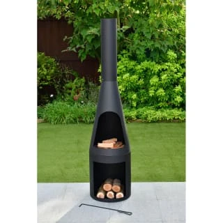 Brooklyn Chiminea With Log Store 150cm 5 Brooklyn Chiminea With Log Store 150cm - Image 3