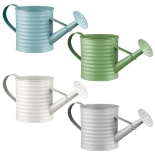 B&M Ribbed Matt Watering Can - Cream 4 B&M Ribbed Matt Watering Can - Cream - Image 2