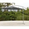 Deluxe Hanging Parasol 3m - Grey 1 Deluxe Hanging Parasol 3m - Grey -EcoPatio Shop 379783 deluxe 3m grey hanging parasol