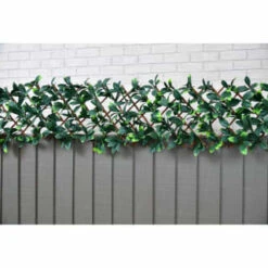B&M Expanding Artificial Laurel Leaf Trellis 180 X 30cm -EcoPatio Shop 379971 expanding laurel leaf trellis 180x30cm 2