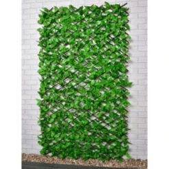 Bloom Solar Powered Expanding Artificial Leaf Trellis 200 X 100cm -EcoPatio Shop 379978 expanding leafy trellis 100 leds 2x1m 3
