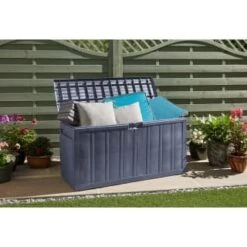 Addis Outdoor Storage Chest 270L -EcoPatio Shop 381024 addis 270l outdoor storage chest