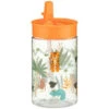 B&M Little Safari Kids Cup With Straw Lid - Orange -EcoPatio Shop 381254 kids print cup lid and straw boys