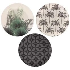 B&M Urban Print Plate - Palm Trees -EcoPatio Shop 381316 urban print plate main