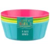 B&M Little Safari Picnic Bowls 4pk -EcoPatio Shop 381384 kids 4pk colour bowls 5