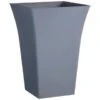 Tall Modern Planter 45cm - Grey -EcoPatio Shop 383551 45cm grey tall modern planter