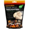 B&M Quickflame Wood Wool Firelighters -EcoPatio Shop 383920 quickflame wood wool firelighters