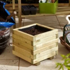 Astmoor Square Planter 30 X 30 X 27cm -EcoPatio Shop 385866 astmoor square planter