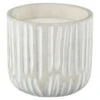 B&M Grey Cement Candle -EcoPatio Shop 392774 grey cement candle with lines