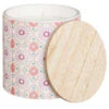 B&M Ceramic Candle With Wooden Lid - White -EcoPatio Shop 392775 large printed ceramic candle with wooden lid white 2