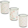 B&M Boho Garden Mini Printed Candles 3pk -EcoPatio Shop 392778 3pk mini printed candles