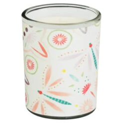 B&M Boho Garden Mini Printed Candles 3pk -EcoPatio Shop 392778 3pk mini printed candles 3