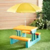 B&M Kids Club Children Picnic Bench 2 B&M Kids Club Children Picnic Bench -EcoPatio Shop 392803 picnic table with umbrella