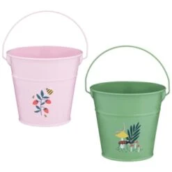 B&M Gardening Bucket - Green -EcoPatio Shop 392805 392808 gardening bucket group
