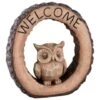 B&M Welcome Owl Garden Ornament -EcoPatio Shop 392844 welcome owl ornament