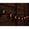 Morocco Solar Powered String Lights 8pk - Flame Effect -EcoPatio Shop 392882 8pk morocco solar powered string lights