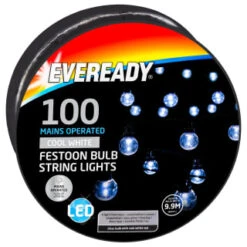 Eveready Mains Powered LED Festoon Bulb String Lights 100pk - Cool White 9 Eveready Mains Powered LED Festoon Bulb String Lights 100pk - Cool White -EcoPatio Shop 392911 eveready 100 mains operated festoon bulb string lights1