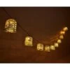 B&M 10 Solar Rattan Effect String Lights 2 B&M 10 Solar Rattan Effect String Lights -EcoPatio Shop 392921 10 solar rattan effect string lights