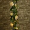 Artificial Rose Solar Garland -EcoPatio Shop 392943 200cm artificial rose solar garland