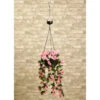 Solar Powered Artificial Floral Hanging Basket 1 Solar Powered Artificial Floral Hanging Basket -EcoPatio Shop 393030 solar powered artificial floral hanging basket1