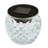 Solar Powered Faceted Glass Table Light -EcoPatio Shop 393032 solar powered faceted glass table light 2