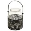 B&M Urban Eden Glass & Metal Jar - Black -EcoPatio Shop 393039 urban edan metal and glass jar black