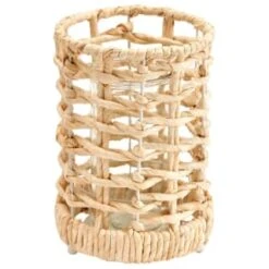 B&M Woven Candle Holder -EcoPatio Shop 393047 ocean air woven candle