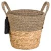 B&M Urban Eden Cotton Rope Planter With Tassels -EcoPatio Shop 393051 urban eden cotton rope planter with tassel
