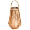 Small Solar Powered Natural Lantern -EcoPatio Shop 393062 solar powered natural lantern with flickering warm white led 2