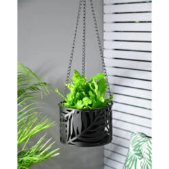 B&M Urban Eden Metal Hanging Planter -EcoPatio Shop 393063 urban eden metal hanging planter1