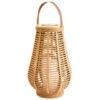 Large Solar Powered Natural Lantern -EcoPatio Shop 393064 solar powered natural lantern with flickering warm white led 2
