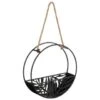 B&M Urban Eden Round Hanging Planter - Black -EcoPatio Shop 393068 urban eden round hanging black planter
