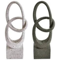 B&M Solar Sculpture With Micro LED - Light Grey -EcoPatio Shop 393079 solar sculpture with micro leds group