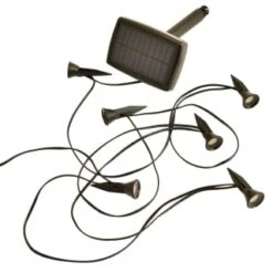 Solar Powered Ground Spotlights 10pk -EcoPatio Shop 393088 10 solar powered ground spotlights 3