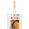 Bamboo Handle Grilling Rack -EcoPatio Shop 393103 wooden handle grilling rack