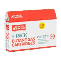 Outdoor Adventure Butane Gas Cartridges 4pk -EcoPatio Shop 393129 4pk outdoor adventure butane gas cartridges
