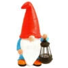 B&M Garden Gonk Ornament With Solar Lantern - Red 1 B&M Garden Gonk Ornament With Solar Lantern - Red -EcoPatio Shop 393259 garden gonk ornament with solar lantern red 2