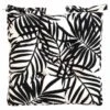 Luxury Seat Pad - Black Palm Leaf Print -EcoPatio Shop 393561 luxury shower resistant seat pad black palm leaf print 2