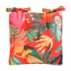 B&M Luxury Seat Pad - Orange Tropical Print